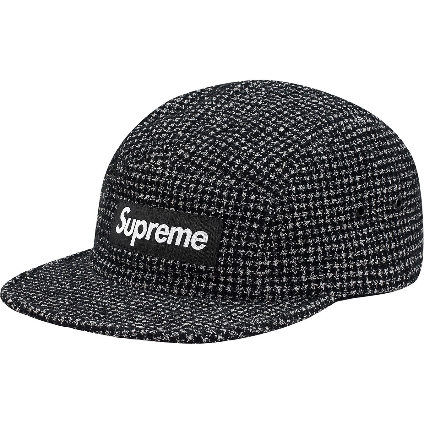 Bouclé Houndstooth Camp Cap view 6